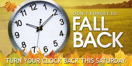 Daylight Saving Time Ends Daylight Saving Time Ends