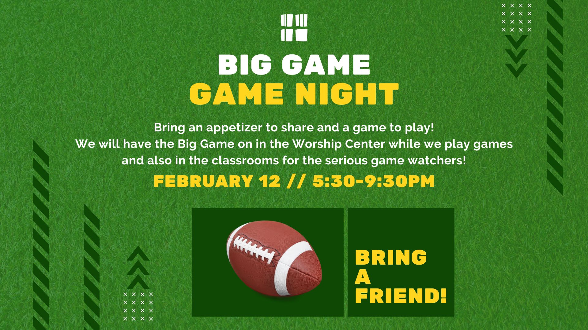 Big Game Game Night February 12, 2023